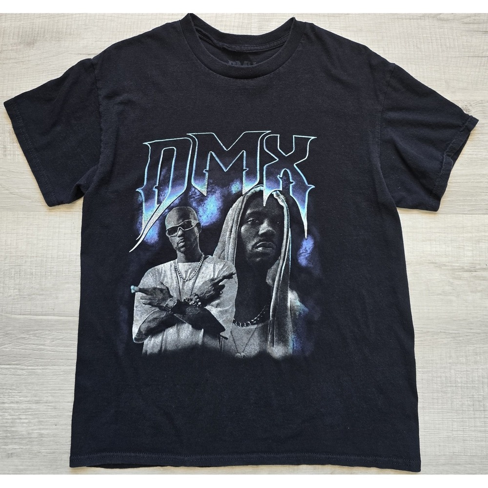 DMX Graphic T Shirt Mens Medium Black Y2K Hip Hop Rap Streetwear Cotton Tee